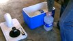 Homemade air conditioner DIY - Awesome Air Cooler! - EASY Instructions - can be solar powered!