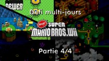 Vidéo-défi multi-jours - Newer Mario Bros Wii - Terminer le jeu intégralement - Jour 4/4