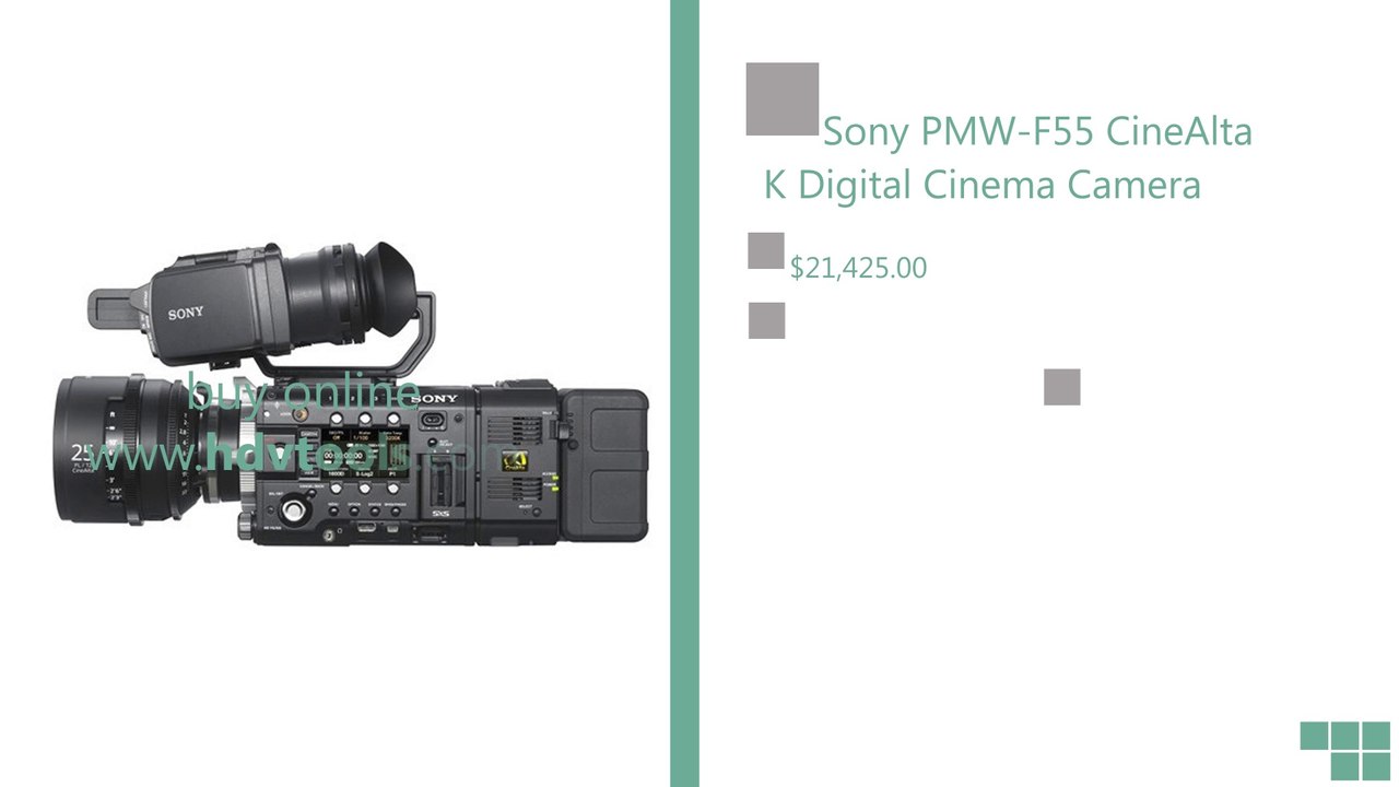 Sony PMW-F55 CineAlta Price $21425 Brand New with Warranty