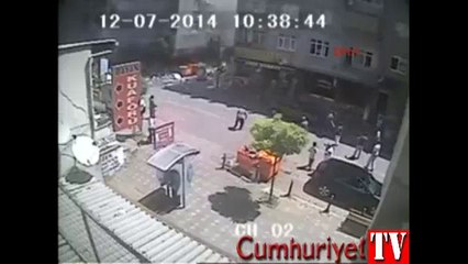 İşte Zeytinburnu'ndaki patlama anı