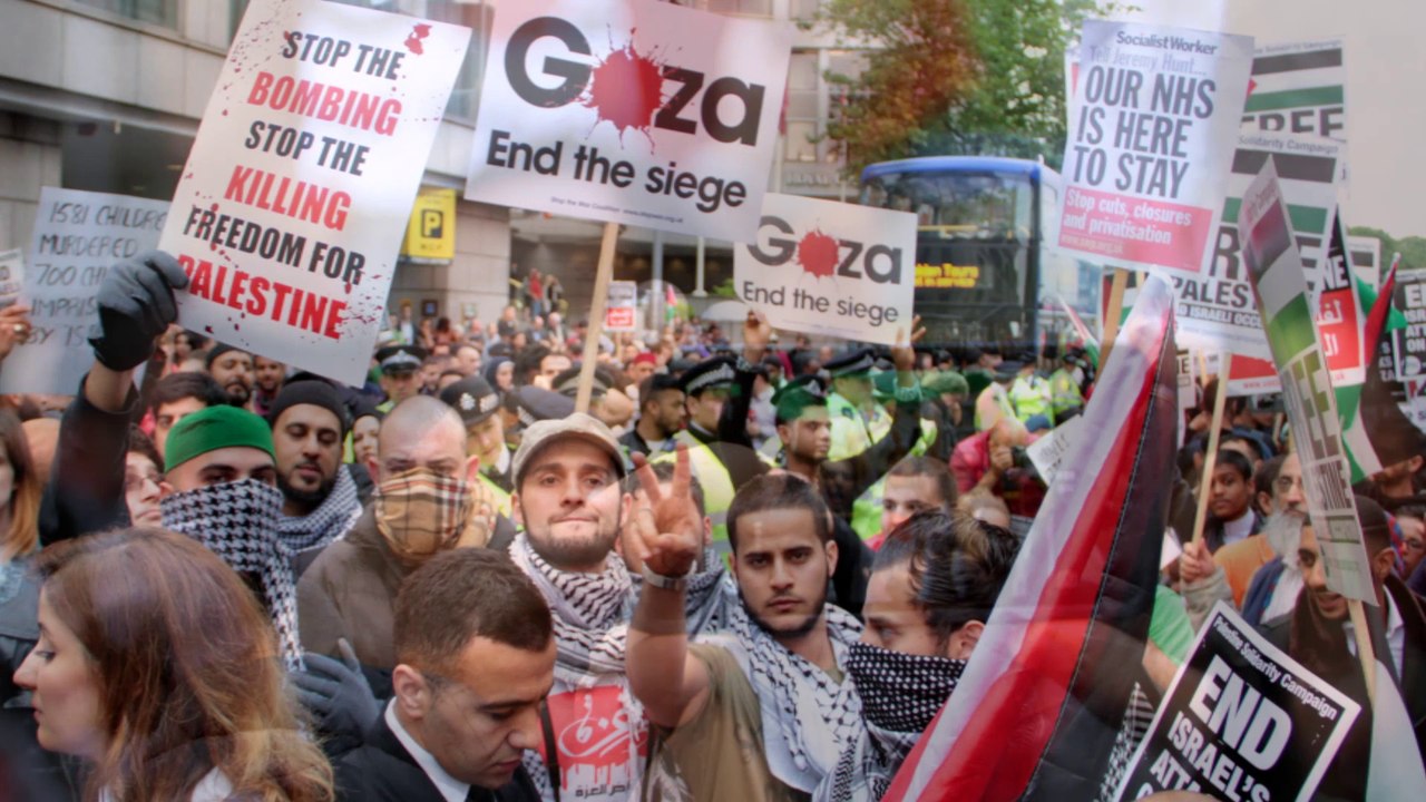 Freedom For Gaza, Palestine - London Protest against Israel Brutality