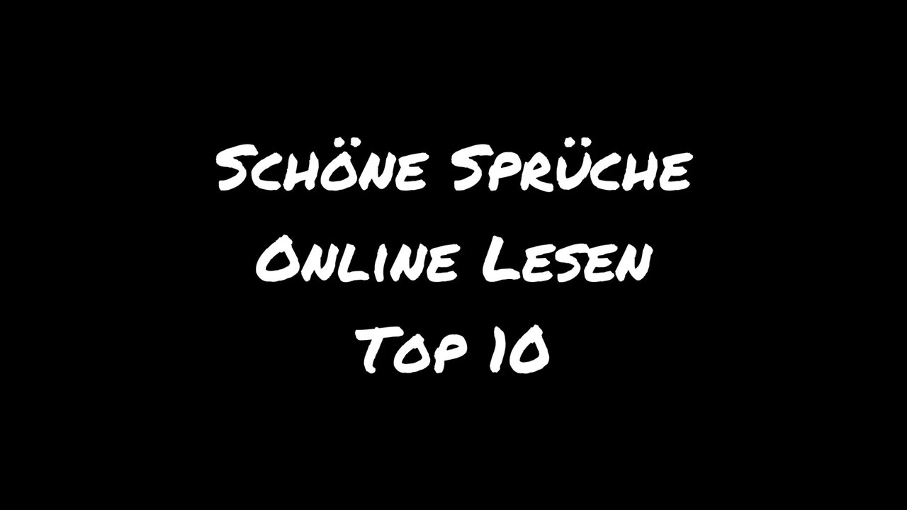 Schöne Sprüche