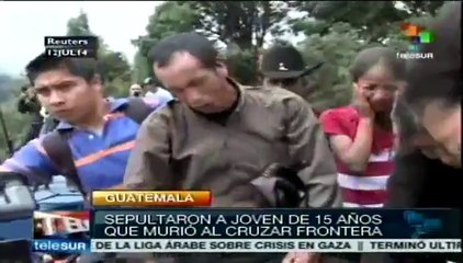 Entierran en Guatemala a joven muerto al buscar el "sueño americano"