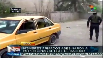 Comando armado mata a 29 personas en Bagdad