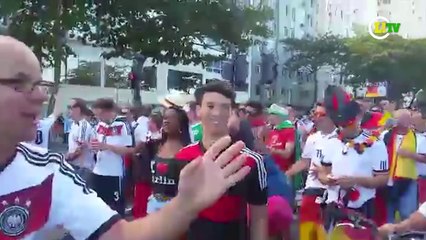'Bloco' de alemães vai ao Maracanã fazendo festa