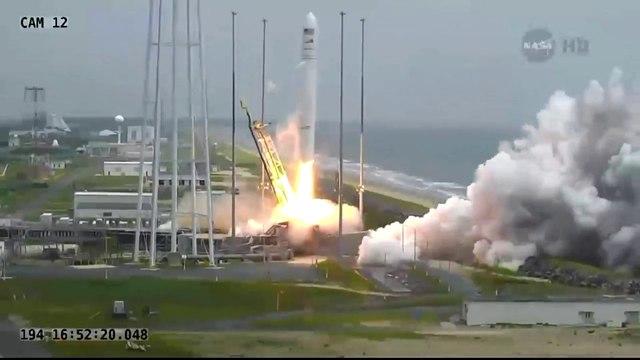 [ISS] Launch of Antares Rocket with Cygnus CRS-2 Spacecraft to ISS