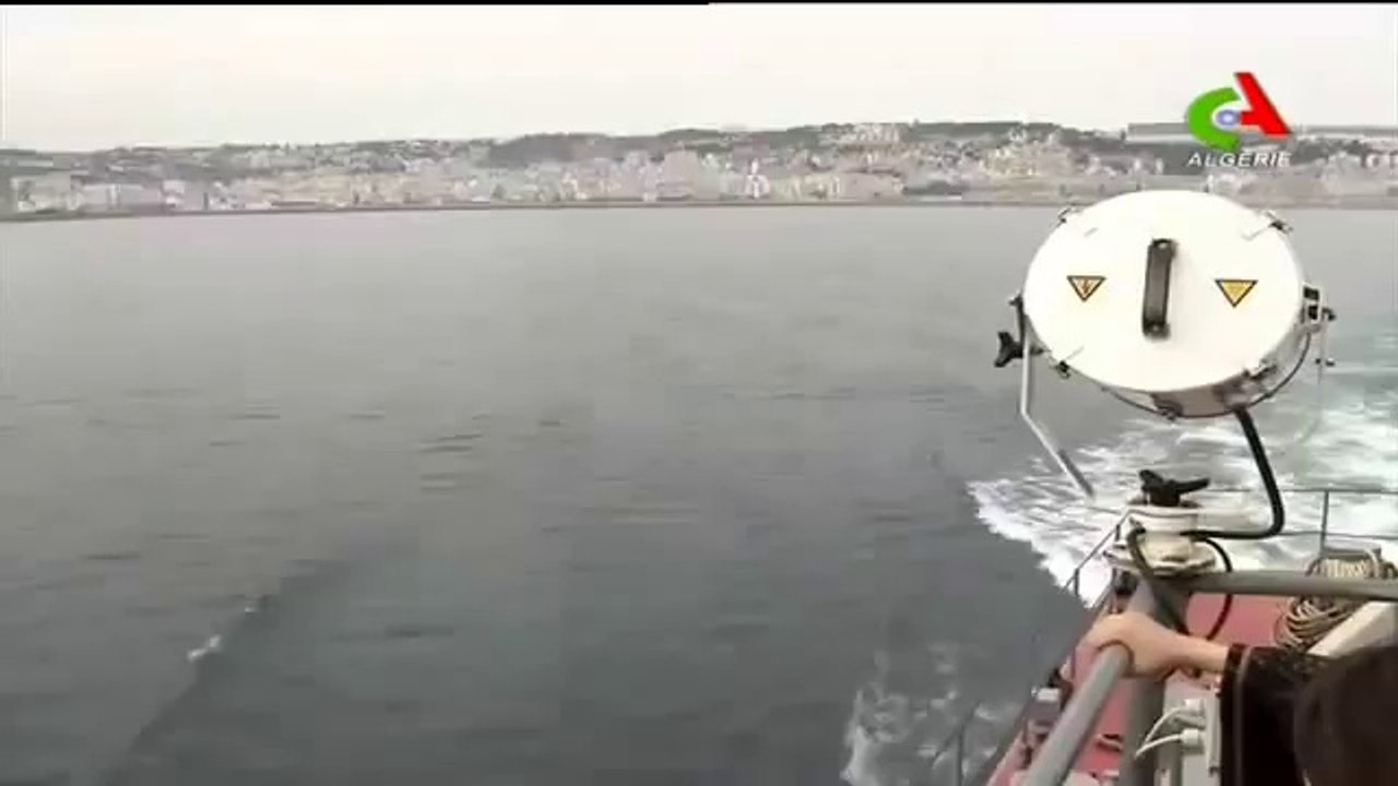 Algerie,marine,exercices de sauvetage prés d'Alger
