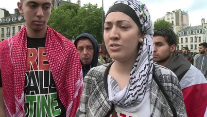 Télécharger la video: Paris: des milliers de manifestants pro-palestiniens dans la rue