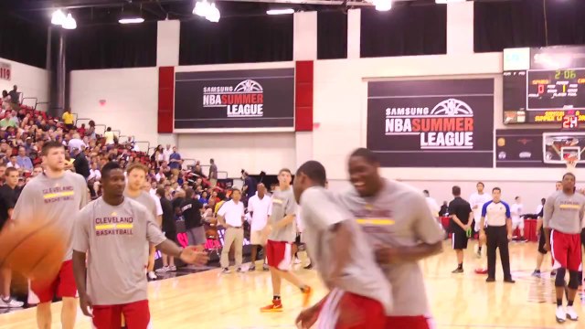 Andrew Wiggins Throws Down an Impressive Pregame Dunk