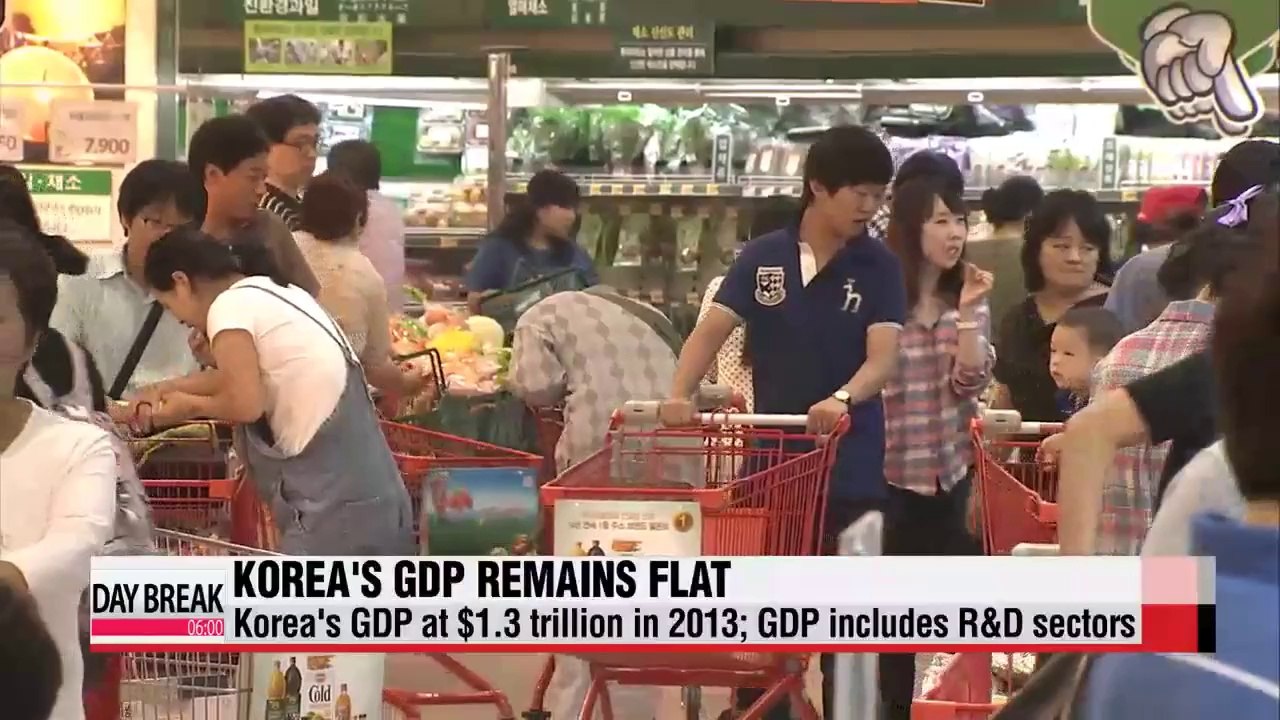 Korea's global GDP ranking remains flat for 5 straight years in 2013