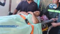 شاهد|| وصول 11جريح من مصابى غزة إلى معبر رفح