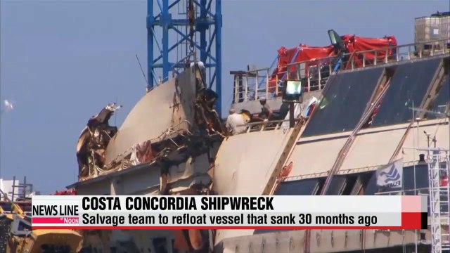Salvage teams to refloat Costa Concordia that sank 2 yrs ago
