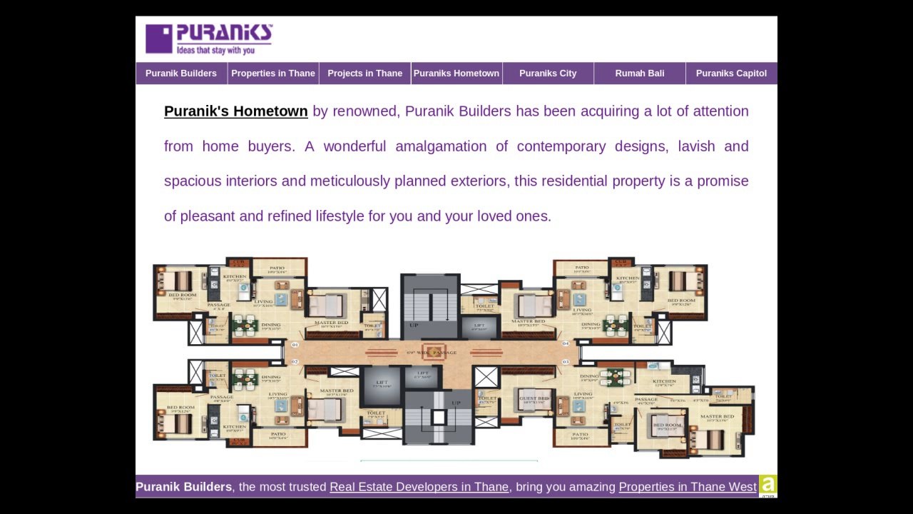 Puranik Builders offers Luxury Properties on Ghodbunder Road Thane