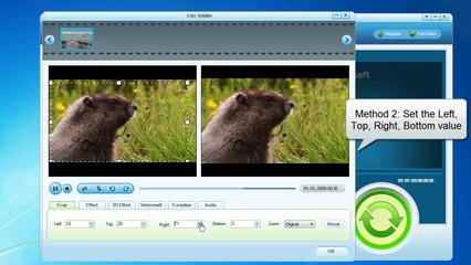 How to crop video to get rid of black bar