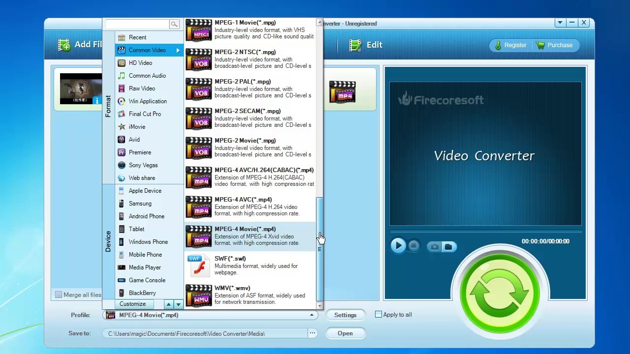 How to split large video file into parts clips