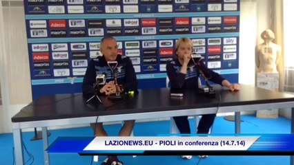 PIOLI in conferenza stampa - LAZIO, Auronzo 2014 (14.7.14)