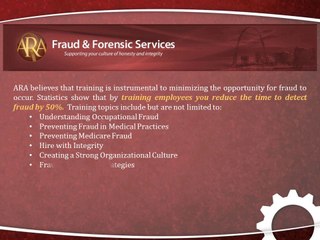 ARA Fraud & Forensic Services: Fraud Prevention