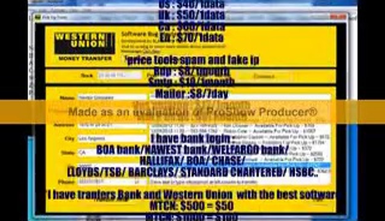 ICQ: 695529913/Skype: richard warker/cvv/Paypal/Bank login/ Transfer WU/ Ship....