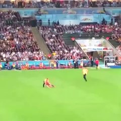 Rus taraftar Dünya Kupası finalinde sahaya girmeyi önceden planlamış