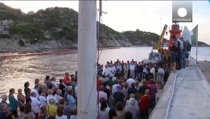 Massive maritime salvage begins to re-float Costa Concordia