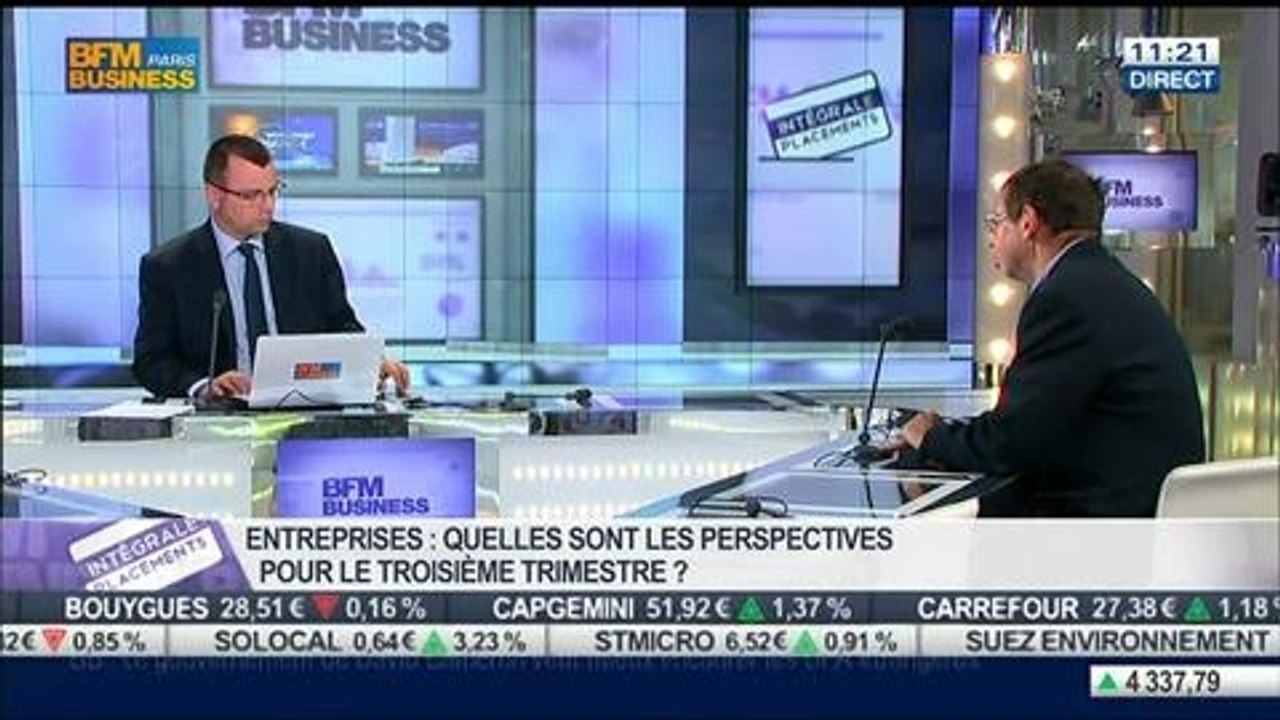 Lecture des premiers chiffres générés par les fonds des entreprises: Marc Riez, dans Intégrale Placements – 14/07 2/2