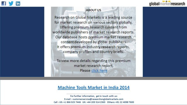 High demand from user industries drives the Indian machine tools industry