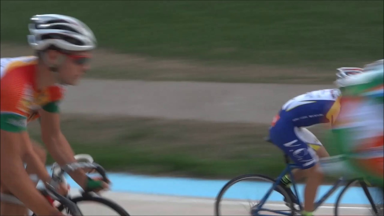 piste Vitrolles 1er juillet 2014 Thomas avec les cadets