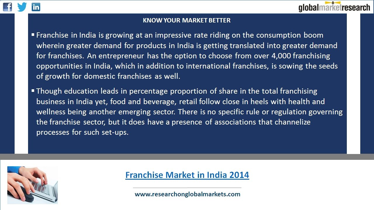 Consumption boom and rising disposable income to strengthen growth in the franchise market