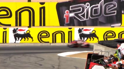 Superbike, tutte le cadute di Laguna Seca