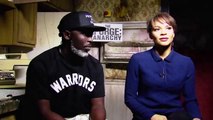 Michael K. Williams and Carmen Ejogo interview - The Purge- Anarchy (2014) HD