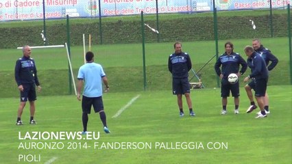 auronzo 2014 - Lazio, F.Anderson palleggia con Pioli