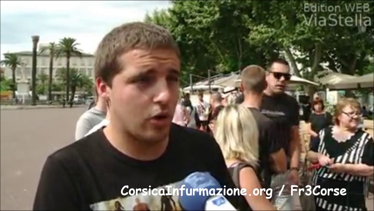 #Corse 14 juillet 1755 "Action symbolique et historique d'A Ghjuventù Indipendentista à Bastia"