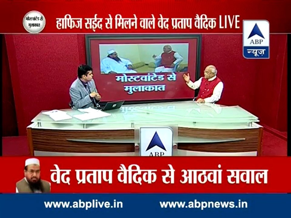 Hafiz Saeed wants to welcome PM Modi in Pakistan Vaidik to ABP News