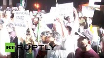 Pakistan- Protesters say 'Gaza over football'