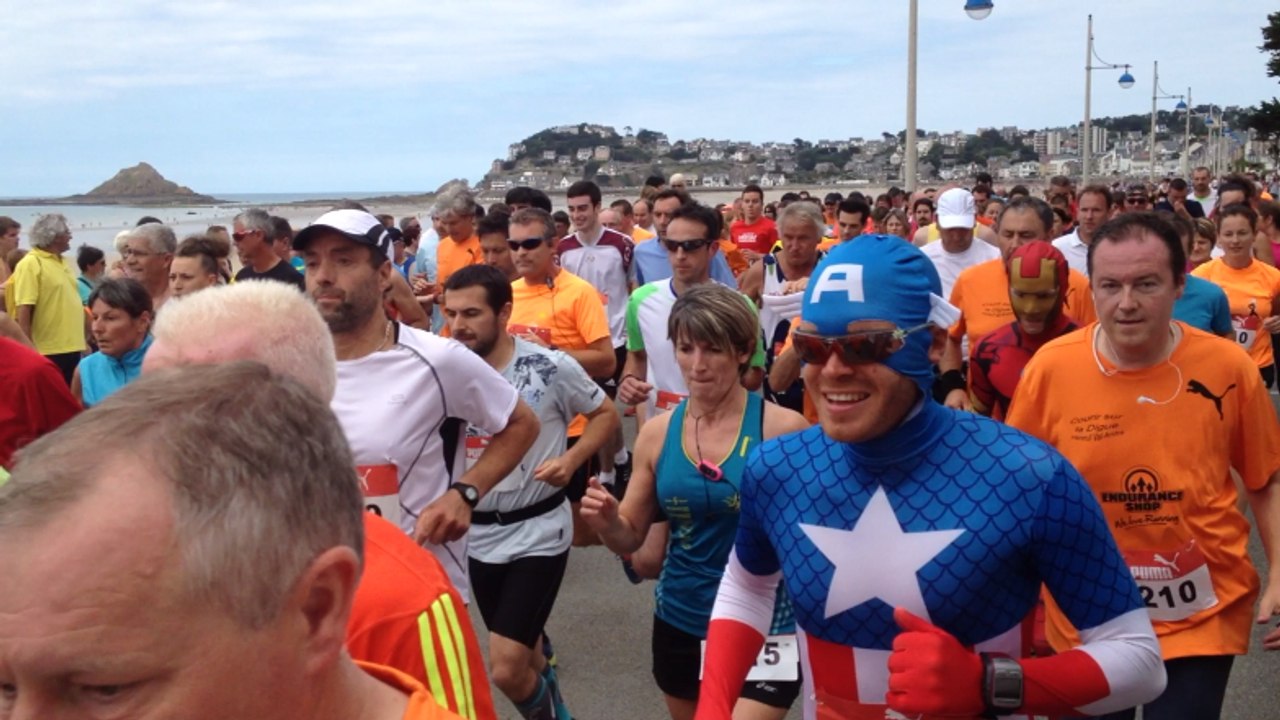 Courir sur la digue
