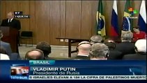 Brasil y Rusia firman acuerdo de cooperación técnico-militar