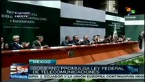 Gob. de México promulga la polémica Ley Federal de Telecomunicaciones