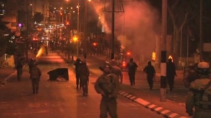 West Bank clashes erupt during protest against Israeli offensive in Gaza