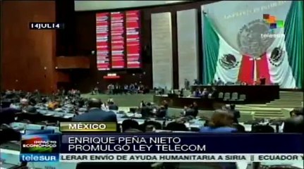 México: Enrique Peña promulga la polémica Ley Telecom