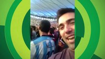 Sem perdão! Brasileiro flagra argentino chorando no Maracanã