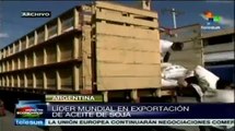 Argentina: liquidación por exportación de granos aumenta 23.8%