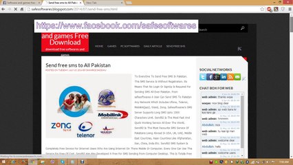 how to send free sms in all over Pakistan