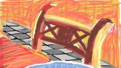 Sketchbook - “The Breakfast Plate,” by David Hockney