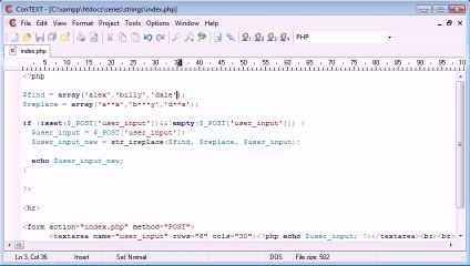Beginner PHP Tutorial - 53 - Word Censoring Part 2