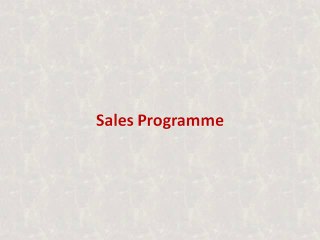 Ark Organisation Ltd Reading - Sales Programme