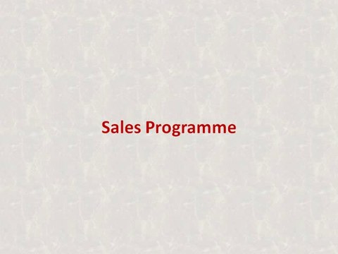 Ark Organisation Ltd Reading - Sales Programme