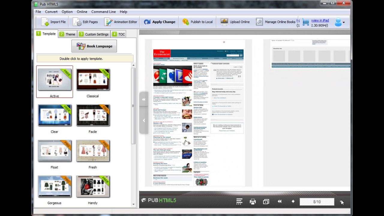 Pub Html5 - Free HTML5 Flipbook Software - Create stunning online flipbooks from PDF