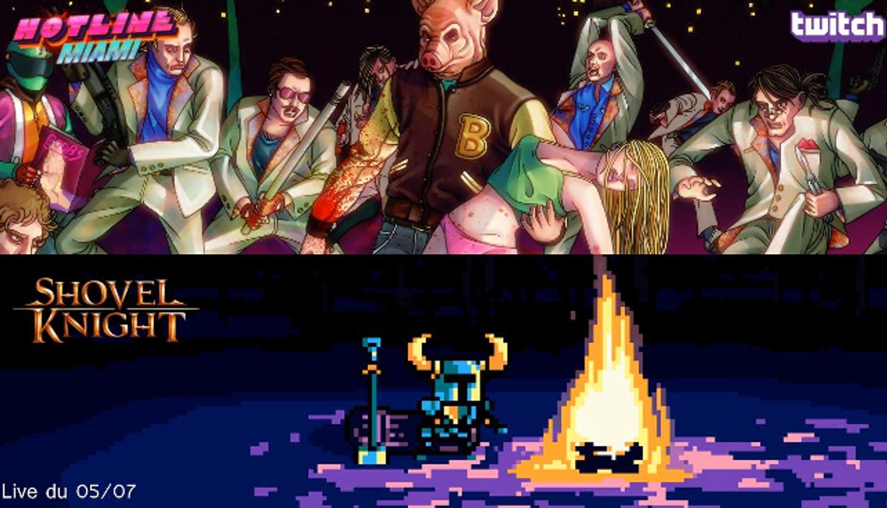 [Twitch][LivePlay] Hotline Miami - Shovel Knight (Steam)