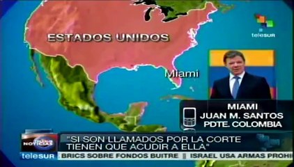Ex ministro Arias debe presentarse ante la ley: Juan Manuel Santos