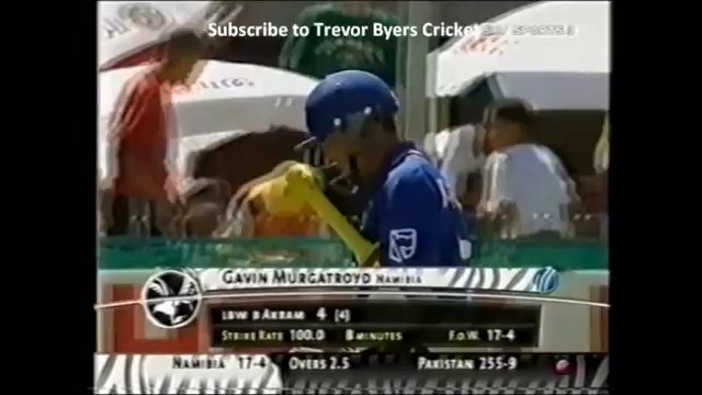 _RARE_ Wasim Akram 5-17 vs Namibia 2003 World Cup 'Highlights'